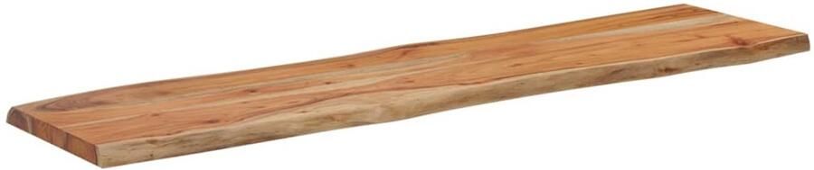 VidaXL The Living Store Tafelblad rechthoekig natuurlijke rand 140x40x2 5 cm acaciahout Houten Tafelblad Acacia Hout Tafelblad Vervangen Natuurlijk Tafelblad Vintage Tafelblad - Foto 2