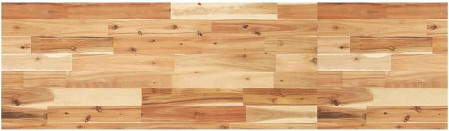 The Living Store Acaciahouten Tafelblad 140 x 40 x 4 cm Onbehandeld massief acaciahout Tafelblad Acacia Hout Houten Tafelblad Eetkamertafel Salontafel - Foto 2