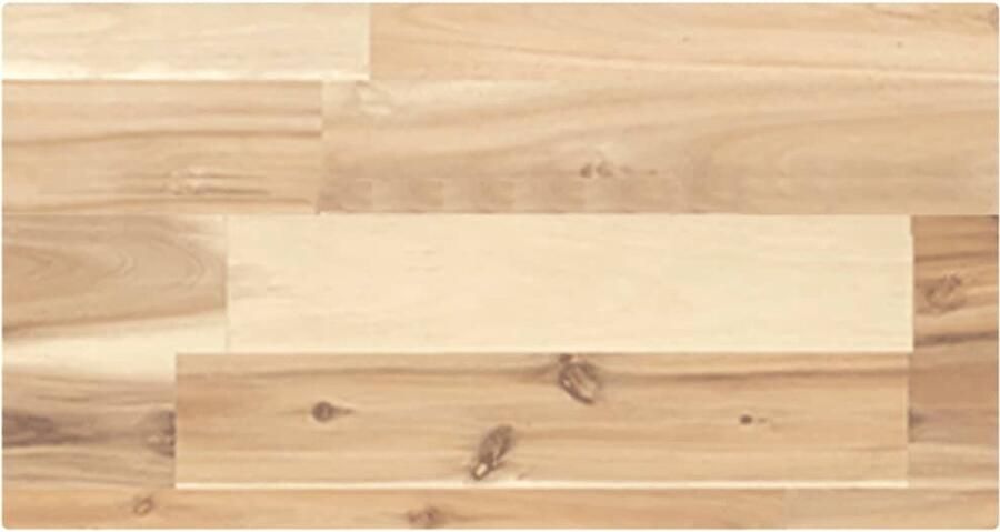 The Living Store Acaciahouten Tafelblad 60 x 20 x 4 cm Onbehandeld massief acaciahout Tafelblad Acacia Hout Eetkamertafel Salontafel Vintage Tafel - Foto 2
