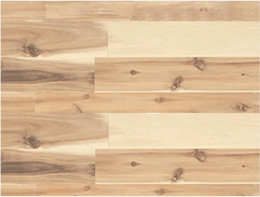 The Living Store Acaciahouten Tafelblad 60x30x4 cm Onbehandeld massief acaciahout Tafelblad Acacia Hout Massief Hout Eetkamertafel Salontafel - Foto 2