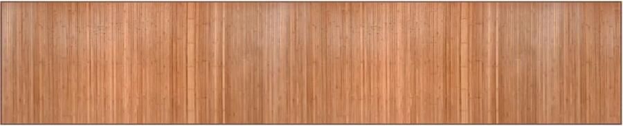 The Living Store Vloerkleed rechthoekig 100x500 cm bamboe naturel Bamboetapijt Vloerkleden Kamerdecoratie Natuurlijke Decoratie Modern Tapijt - Foto 2