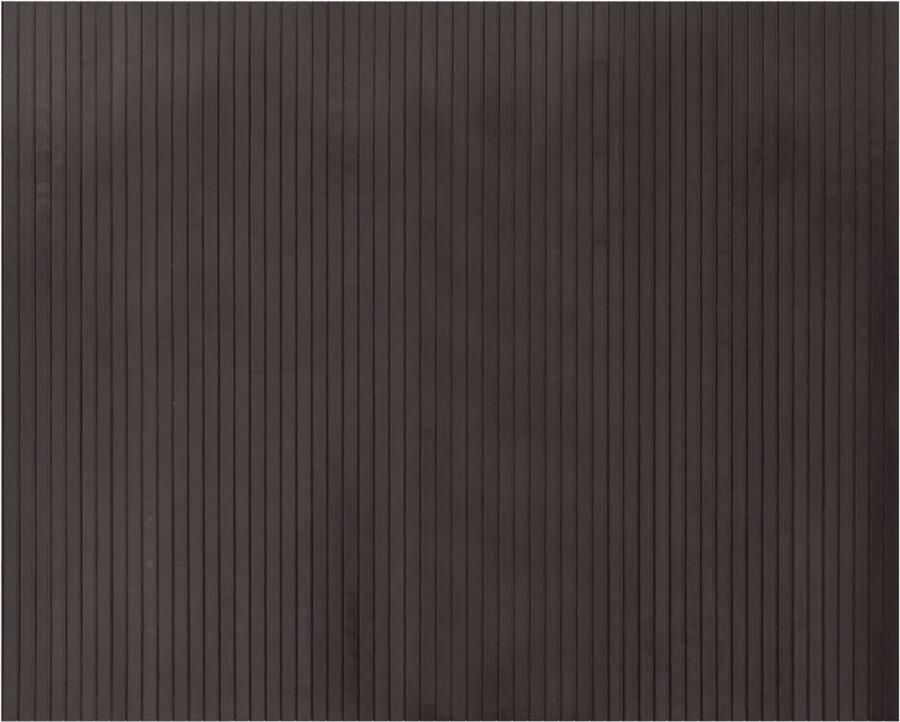 The Living Store Bamboe Tapijt 80 x 100 cm Donkerbruin Duurzaam Waterbestendig Bamboetapijt Vloerkleden Donkere Tinten Woon Accessoires Kamerdecoratie - Foto 2