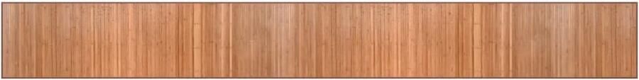 The Living Store Vloerkleed rechthoekig 60x500 cm bamboe naturel Bamboevloerkleed Vloerkleden Natuurlijke Decoratie Livingroom Accessoires Modern Tapijt - Foto 2