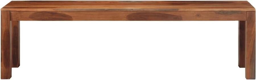 The Living Store Bankje 160 cm massief acaciahout Bank Banken Zitbank Bankstoel