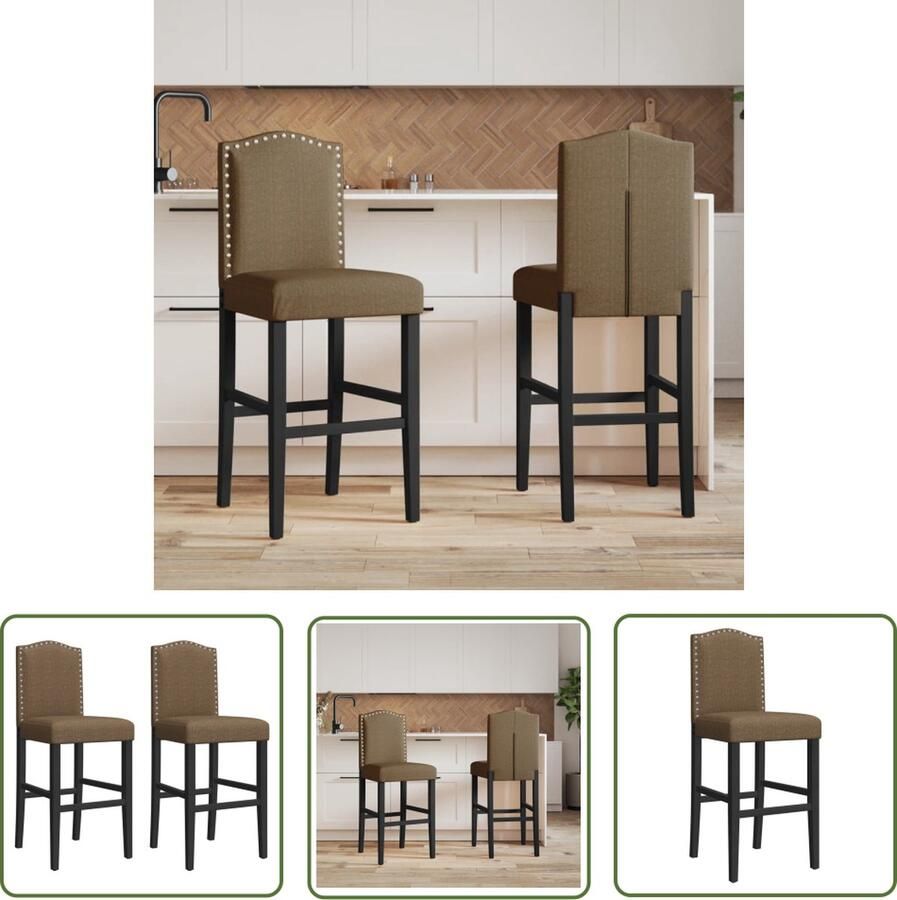 The Living Store Barstoel Barkrukken 44 x 52 x 116 cm Comfortabel ontwerp