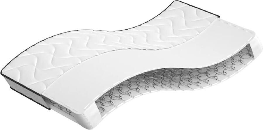 The Living Store Binnenveringmatras middelhard 100x200 cm Binnenveringmatras Binnenveringmatrassen Eenpersoonsmatras Eenpersoons Matras - Foto 2