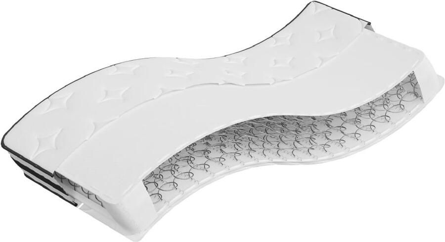 The Living Store Binnenveringmatras middelhard 70x200 cm Binnenveringmatras Binnenveringmatrassen Eenpersoonsmatras Eenpersoons Matras - Foto 2