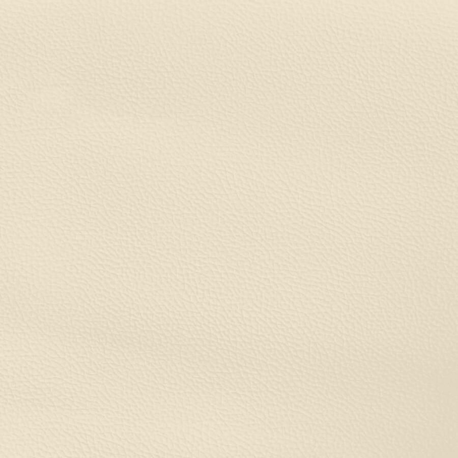 The Living Store Boxspringframe kunstleer crèmekleurig 80x200 cm Boxspringframe Boxspringframes Bed Ledikant Slaapmeubel Bedframe Bedbodem Eenpersoonsbed Boxspring Bedden Ledikanten - Foto 2