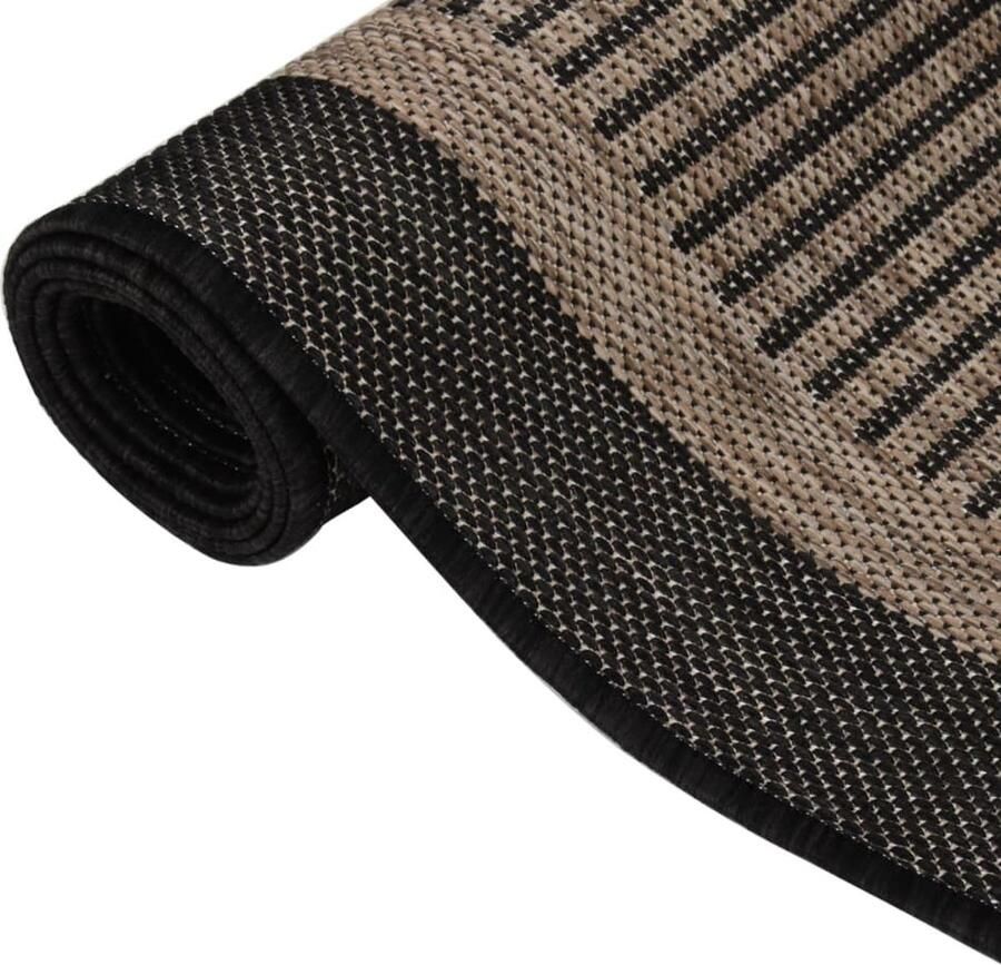 The Living Store Polypropyleen Tuinkleed 100 x 200 cm Donkerbruin Weerbestendig Uv-bestendig Tuin Kleden Buitendecoratie Patio Meubilair Terras Accessoires Polypropyleen Kleden