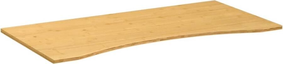 The Living Store Bureaublad 110x55x1 5 cm bamboe Bamboebureaublad Bureautafelblad Houten Bureau Home Office Werkplek