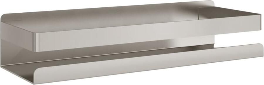 The Living Store Doucherekje 30x10x6 cm geborsteld 304 roestvrij staal Doucherekje Badkameraccessoires Roestvrijstalen Rekken Wandrekken Opslagruimte