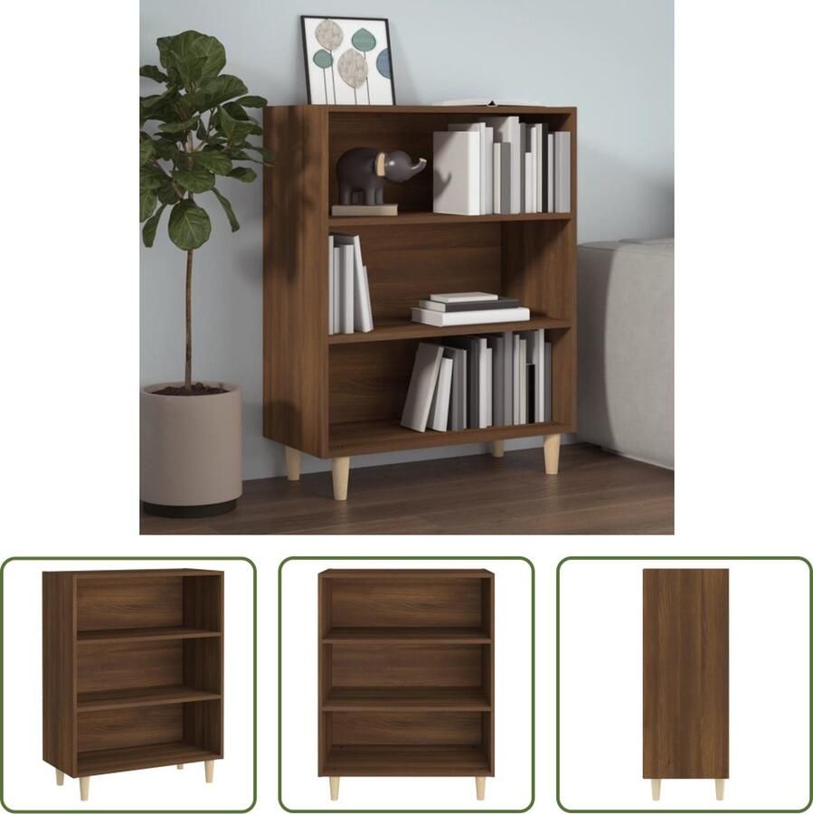 The Living Store Dressoir Klassiek Bijzetkast 69.5 x 32.5 x 90 cm Kleur- Bruineiken