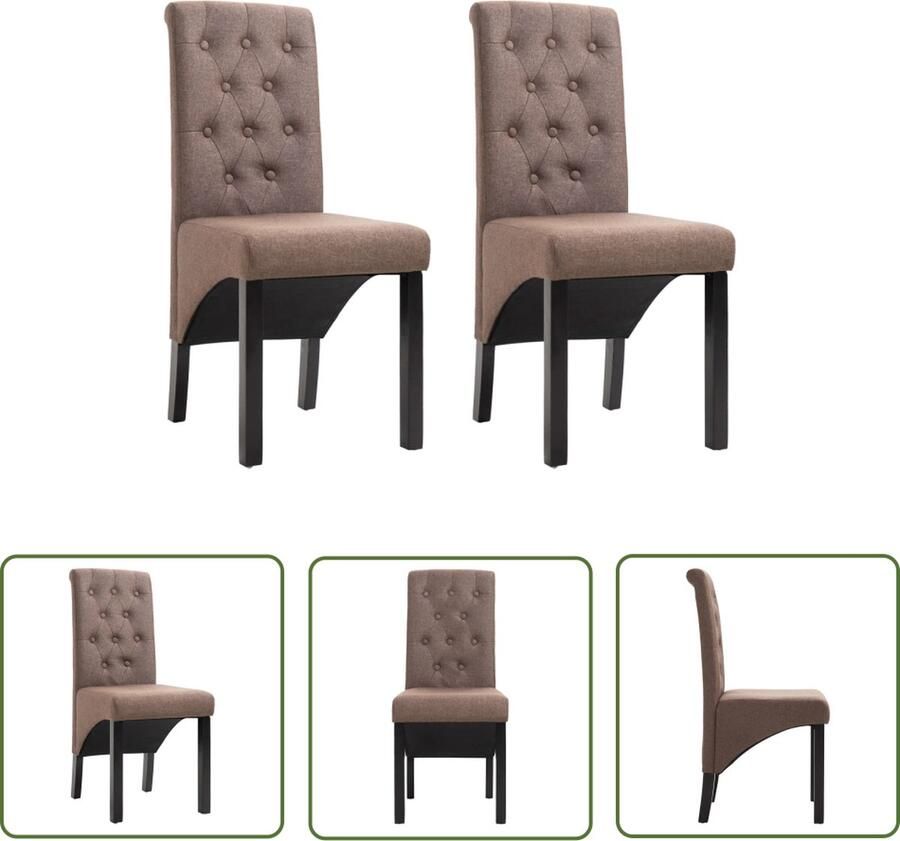 The Living Store Eetkamerstoelen Keukenstoelen 42 x 57 x 95 cm Ergonomisch design - Foto 4