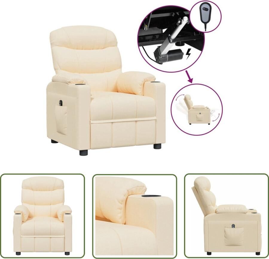 The Living Store Elektrische Fauteuil Armstoel 75.5 x 92 x 105 cm Verstelbaar - Foto 2