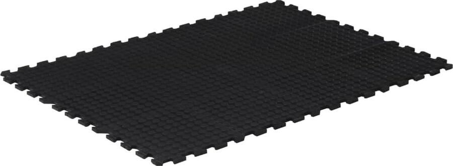 The Living Store Fitness Rubberen Vloertegel 90 x 120 cm Duurzaam en Geluidsabsorberend Rubber Tegels Fitnessvloer Gym Mat Vloerbescherming Sportschijf - Foto 2