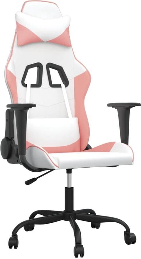 The Living Store Gamestoel Bureaustoel 66.5 x 61 x (118-127.5) cm Massagefunctie Gamingstoel Bureaustoel Massagestoel Gamingaccessoires Computerstoel - Foto 2