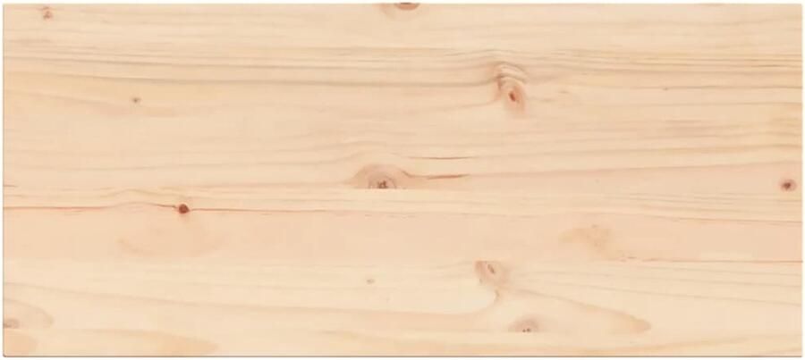 The Living Store Tafelblad rechthoekig 90x40x2 5 cm massief grenenhout Tafeltje Tafelblad Grenenhouten Tafelblad Rustic Tafels Vintage Tafel - Foto 2