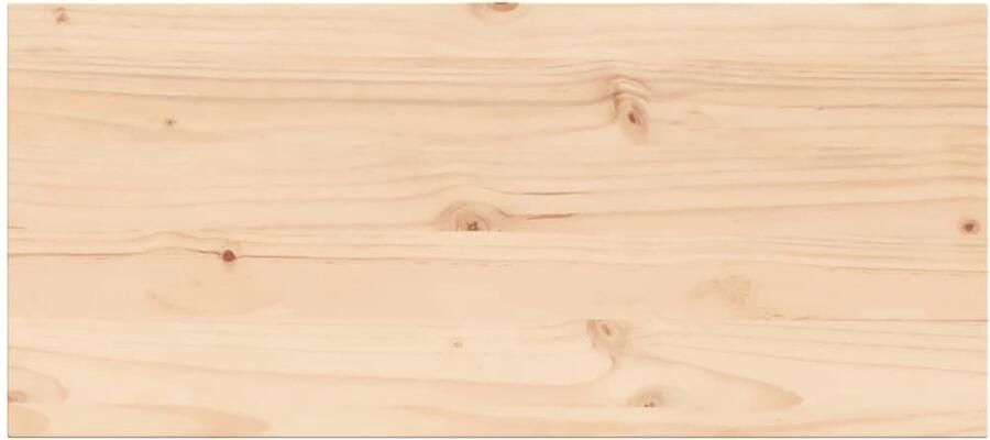 The Living Store Grenenhouten Tafelblad 100 x 50 x 2.5 cm Rustiek design Tafeltje Tafelblad Grenenhout Rustic Vintage - Foto 2