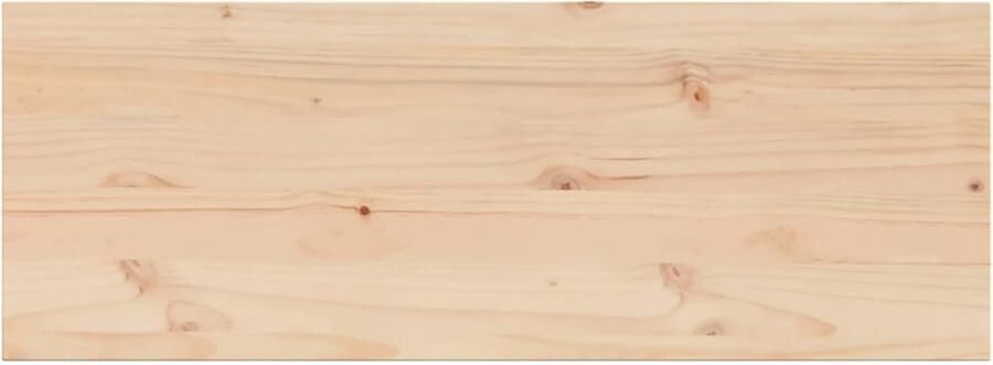 The Living Store Grenenhouten Tafelblad 110 x 40 x 2.5 cm Rustiek Ontwerp Tafeltblad Grenenhout Tafelblad Vervangen Rustic Design Vintage Stijl - Foto 2