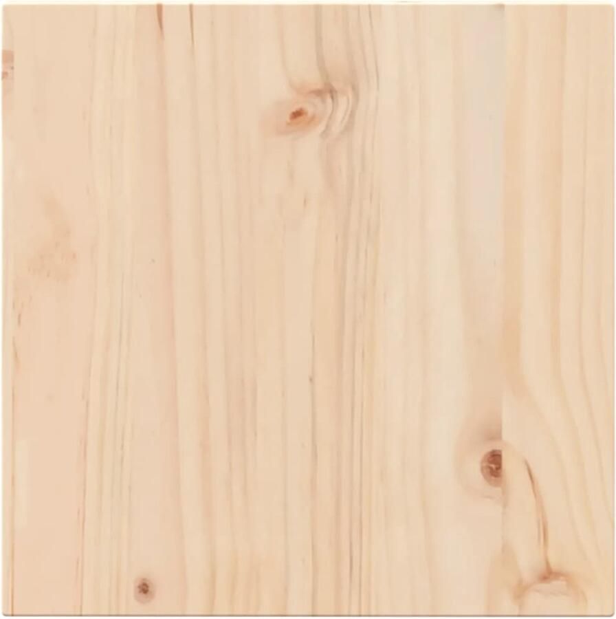 The Living Store Grenenhouten Tafelblad 50 x 50 x 2.5 cm Rustiek ontwerp Tafelblad Grenenhout Rustic Design Vintage Tafel Bijzettafel - Foto 2