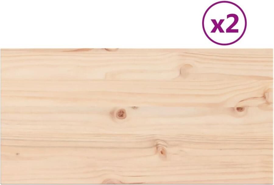 The Living Store Grenenhouten Tafelbladen 80 x 80 x 1.7 cm Rustiek Massief Grenenhout Tafeltje Salontafel Tafelblad Grenenhout Rustic - Foto 3