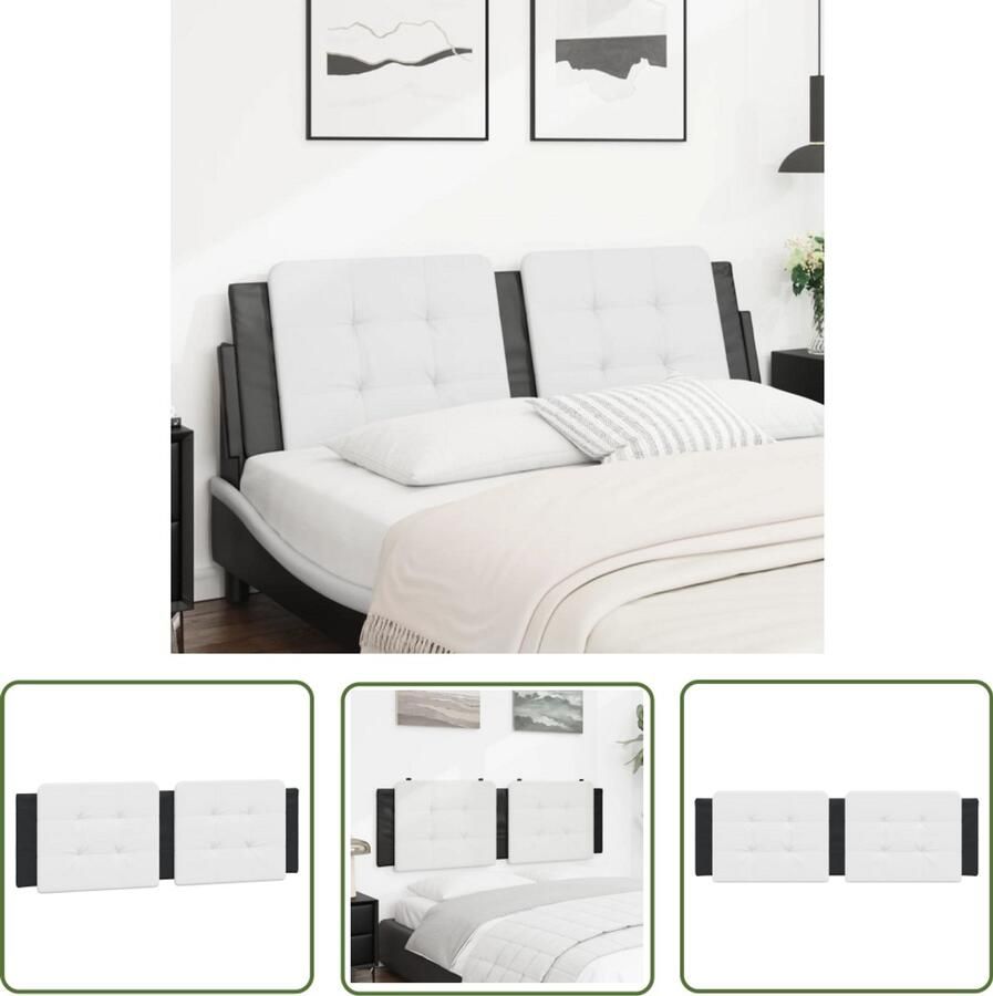 The Living Store Hoofdbordkussen Kunstleer 160 x 3 x 48 cm Schuimvulling Hoofdboardkussens Hoofdkussen Kunstleder Hoofdbord Decoratie Leeshoek