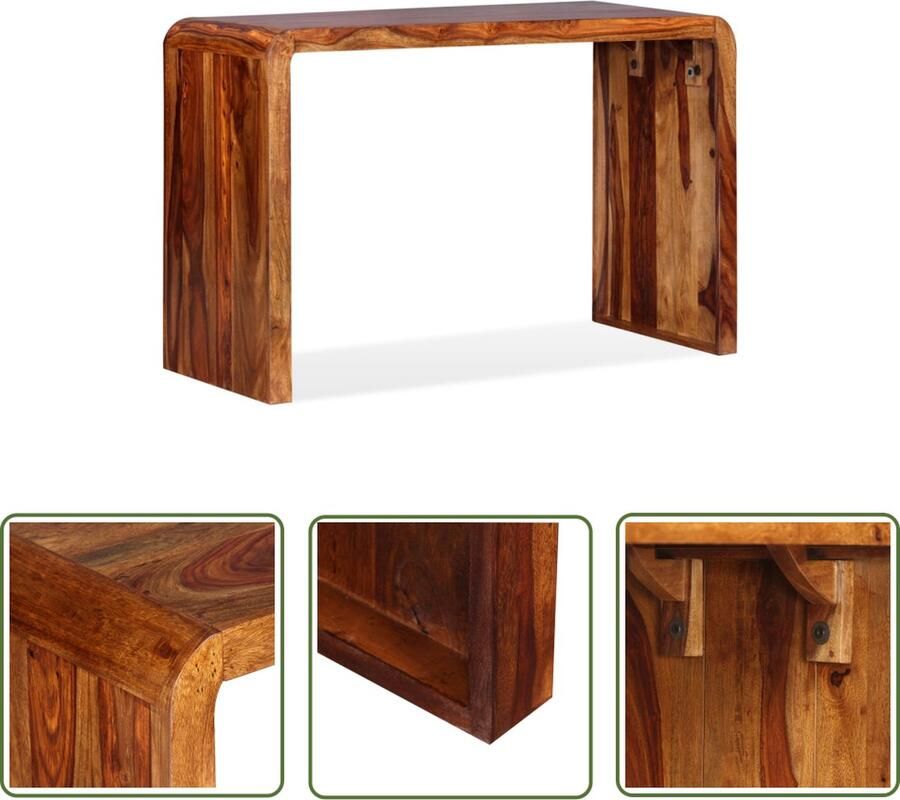 The Living Store Houten Dressoir Bureau Vintage 120x50x76 cm Sheeshamhout Uniek Dressoir Bureau Vintage Sheeshamhoute Meubels Landelijke Stijl Retro Meubilair - Foto 2