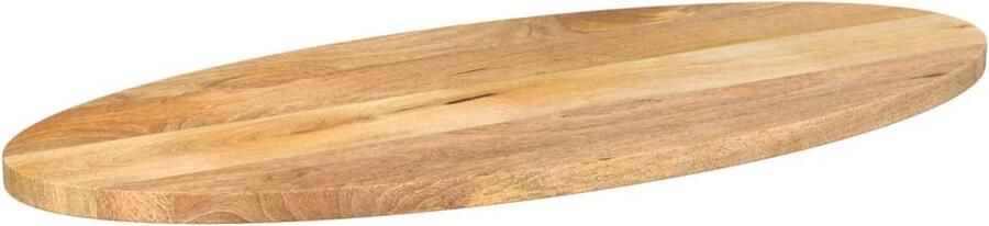The Living Store Houten Tafelblad 110 x 40 x 2.5 cm Massief Mangohout Houten Tafelblad Mangohout Tafelblad Oval Tafelblad Vintage Tafelblad Landelijke Tafelblad - Foto 2