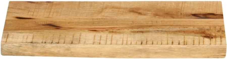 The Living Store Tafelblad met natuurlijke rand 50x20x3 8 cm massief mangohout Houten Tafelblad Vervangen Mangohout Tafelblad Vintage Tafelblad Landelijke Tafelblad - Foto 2