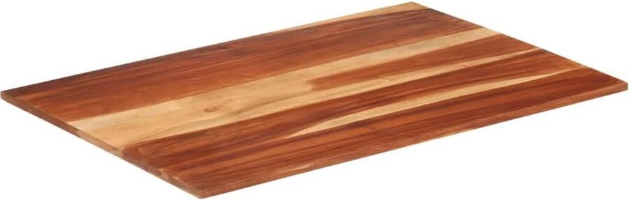 The Living Store Houten Tafelblad 60 x 90 cm Massief Sheeshamhout Rustieke Charme Dikte 15-16 mm Houten Tafelblad Acacia Hout Salontafel Eettafel Vintage Tafel - Foto 3