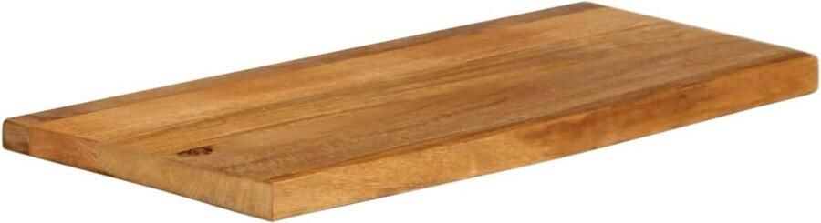 The Living Store Houten Tafelblad 70 x 20 x 2.5 cm Massief Mangohout met Natuurlijke Rand Tafelblad Houten Tafelblad Mangohout Tafelblad Vintage Tafelblad Tweedehands Tafelblad - Foto 2