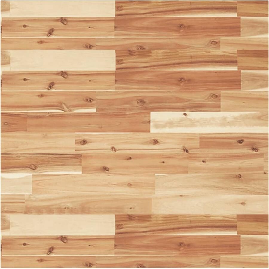 The Living Store Houten Tafelblad 70 x 70 x 2 cm Massief Acaciahout Houten Tafelblad Acacia Hout Tafelblad Kopen Tweedehands Tafelblad Vintage Tafelblad - Foto 2