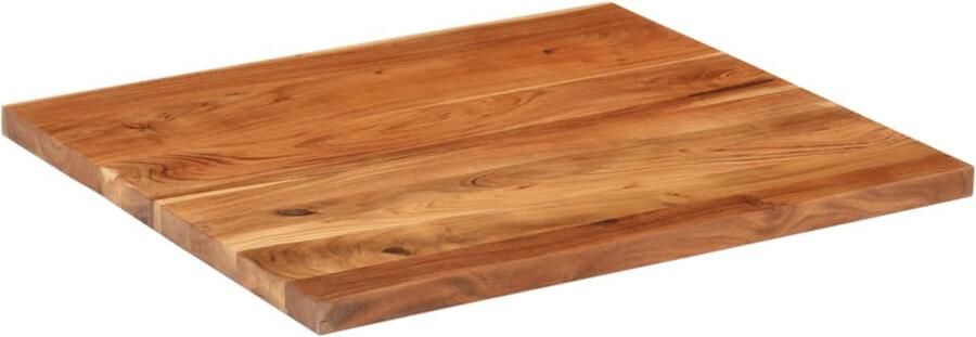 The Living Store Tafelblad rechthoekig 90x80x3 8 cm massief acaciahout Houten Tafelblad Acacia Hout Tafel Blad Vervangen Rustic Design Eetkamer Accessoires - Foto 3