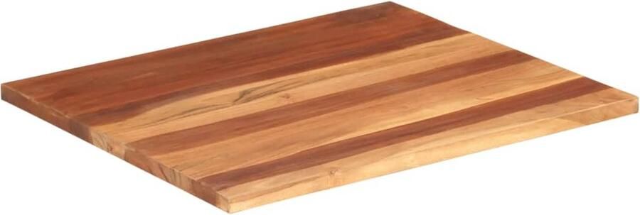The Living Store Houten Tafelblad Sheeshamhout 60 x 70 cm Rustieke charme Houten Tafelblad Acacia Hout Vintage Tafel Landelijke Tafel Salontafel - Foto 3