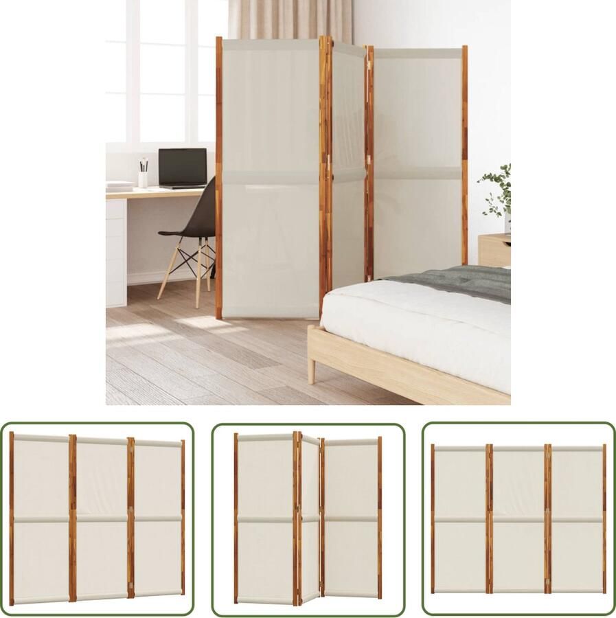 The Living Store Kamerscherm Massief acaciahout 210 x 180 cm Lichtgrijs Kamerscherm Scheidingswand Privacy Screen Acacia Hout Licht Grijs