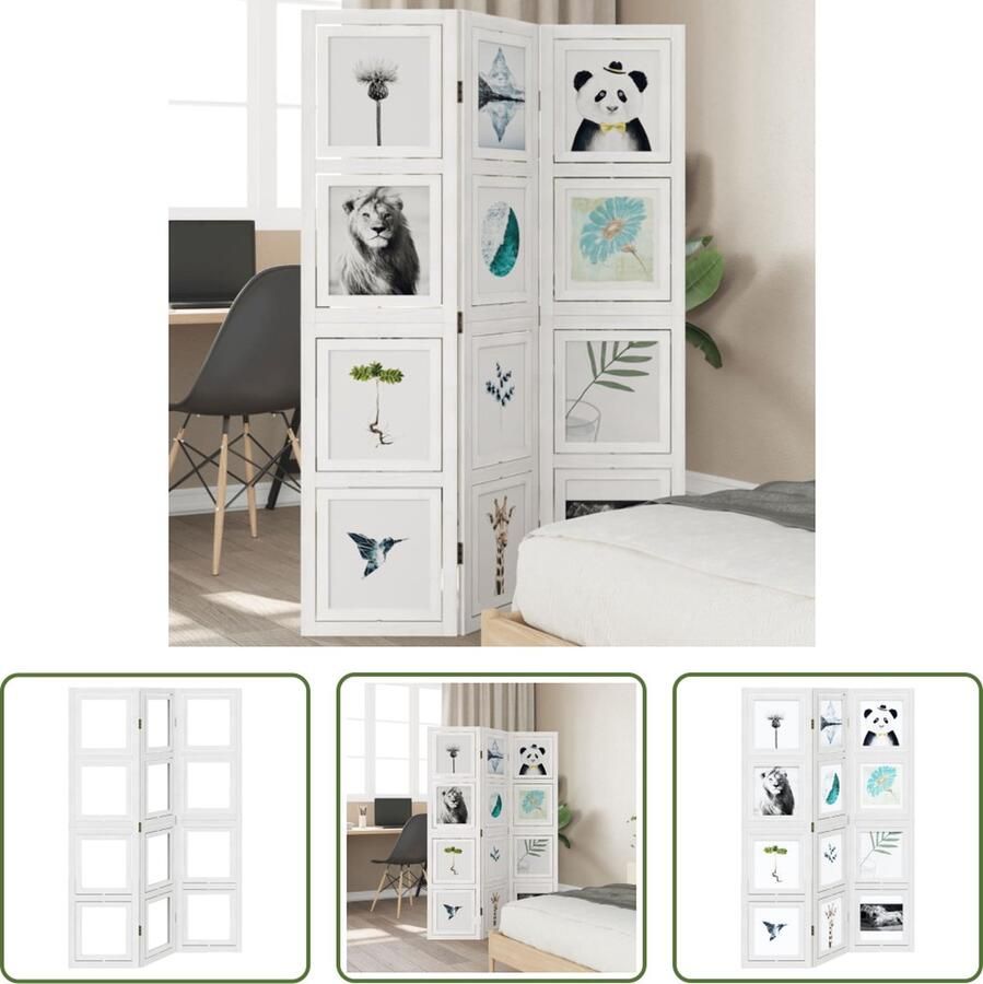 The Living Store Kamerscherm Massief Paulowniahout Flexibel en Duurzaam 105-110 x 160 cm Kamerscherm Paulownia Hout Houten Scheidingswand Wandafscheiding Privacy Screen