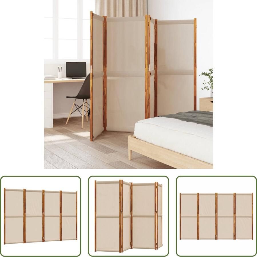 The Living Store Kamerscherm Sichtschutz Raumteiler 280 x 180 cm Massief Acaciahout Taupe Kamerscherm Scheidingswand Privacy Screen Room Divider Acacia Hout