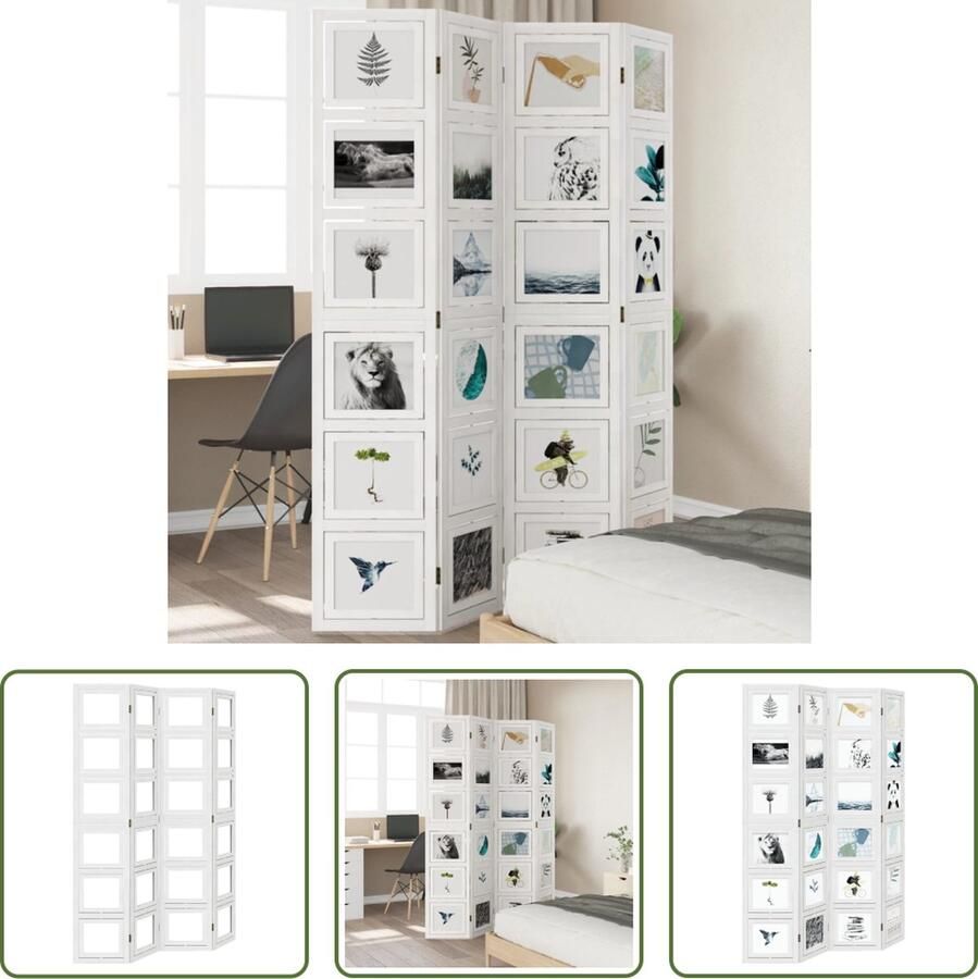 The Living Store Kamerscherm Houten Privacyscherm 140-145 x 200 cm Flexibel en Duurzaam Kamerscherm Houten Schermpjes Privacyscherm Wandafscheiding Interieurscherm