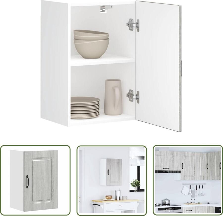 VidaXL Gereedschapset Dynamische Sleutel Keukenwandkast Kalmar bewerkt hout grijs sonoma eiken Mechanica Klikmechanisme Torque Wrench