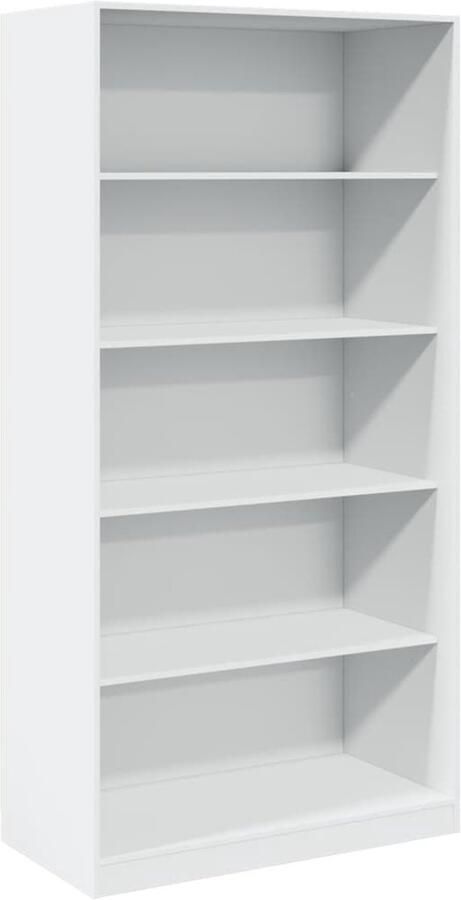 VidaXL The Living Store Kledingkast 100x50x200 cm bewerkt hout wit Gangkast Houten Kast Witte Kast Opslagoplossing Kledingopslag - Foto 3