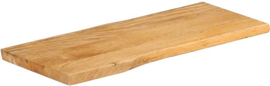 The Living Store Tafelblad met natuurlijke rand 100x40x3 8 cm massief mangohout Tafelblad Mangohout Houten Tafelblad Vintage Tafelblad Tweedehands Tafelblad - Foto 2