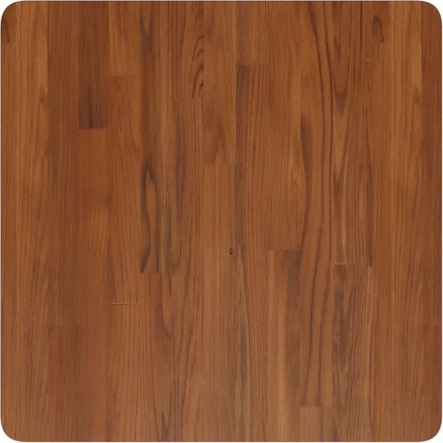 The Living Store Tafelblad vierkant 60x60x4cm behandeld eiken donkerbruin Massief Eikenhouten Tafelblad Eikenhouten Tafelblad Ronde Tafelblad Rechthoekig Tafelblad - Foto 5