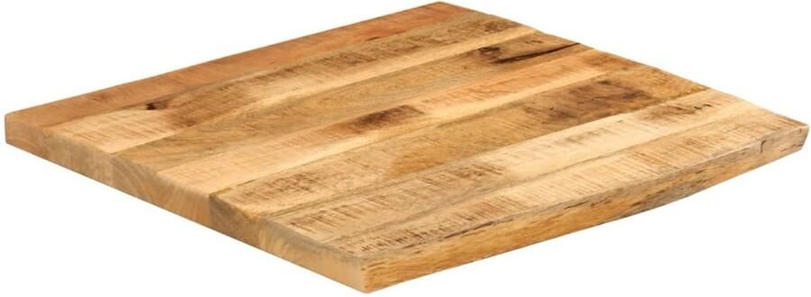 The Living Store Tafelblad met natuurlijke rand 40x40x3 8 cm massief mangohout Tafelblad Mangohout Tafel Accessoires Tweedehands Tafel Vintage Tafel - Foto 2