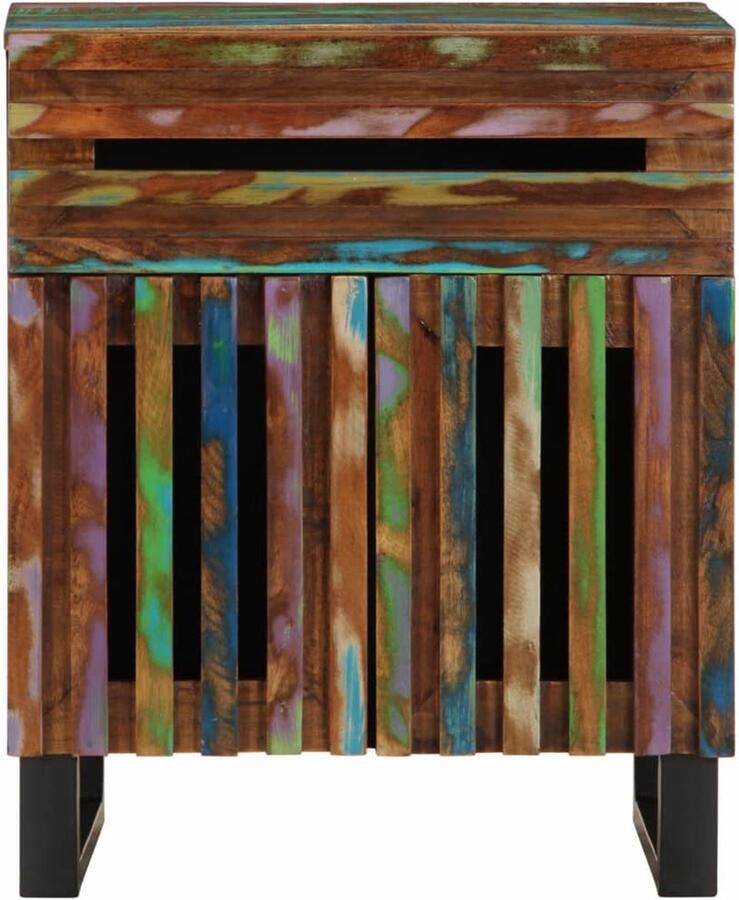 The Living Store Nachtkastje 50x34x60 cm massief acaciahout Nachtkastje Nachtkastjes Bijzettafel Wandkastje - Foto 2