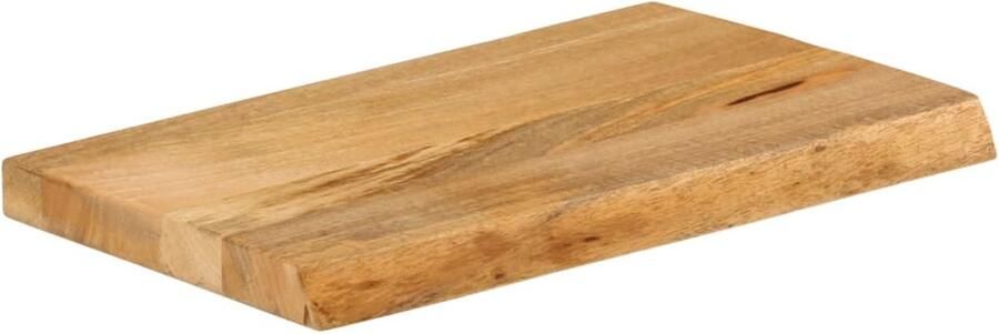 The Living Store Mangohouten Tafelblad 60 x 20 x 3.8 cm Natuurlijke Rand Massief Mangohout Tafelblad Mangohout Tafelblad Vervangen Salontafel Eetkamertafel - Foto 2