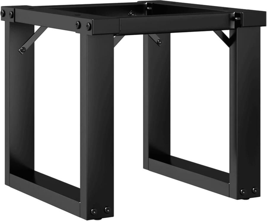 The Living Store O-frame tafelpoten 40 x 40 x 33 cm Massief gietijzer Salontafel Potten Tafelpoten O-frame Gietijzeren Tafelpoten Industriële Tafelpoten Zwarte Tafelpoten - Foto 2