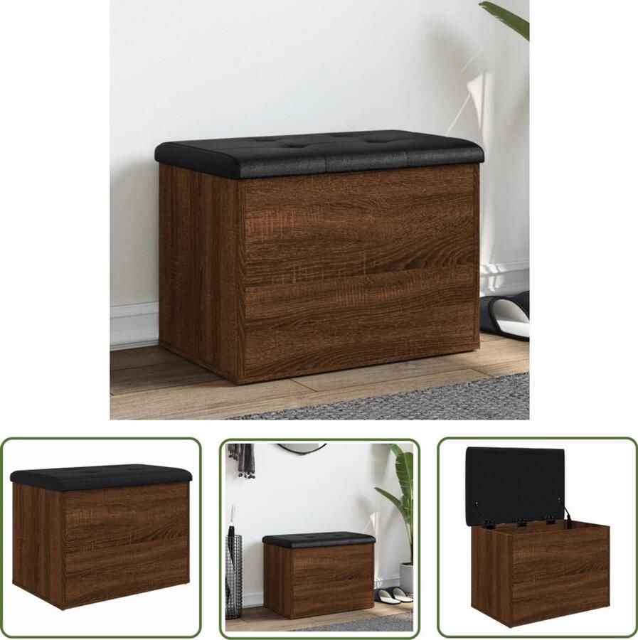 VidaXL -Opbergbankje-62x42x45-cm-bewerkt-hout-bruineikenkleurig