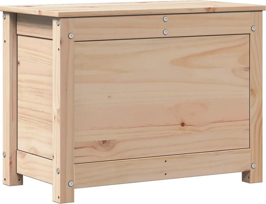 The Living Store Opbergdoos Grenenhout 60x32x45.5 cm Massief grenenhout Voldoende opbergruimte Opbergdoos Grenenhouten Kast Opbergkast Meubels Kamerdecoratie - Foto 3