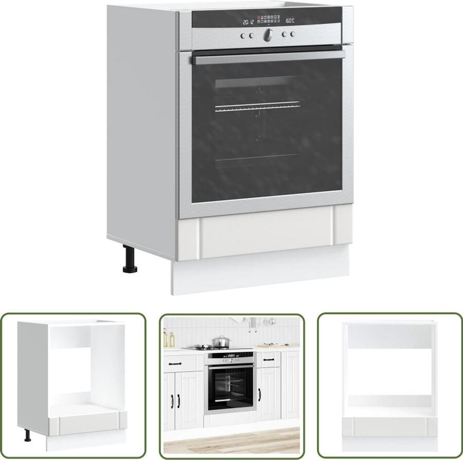 VidaXL Gereedschapset Dynamische Sleutel Ovenkast Lucca bewerkt hout wit Klikmechanisme Torque Wrench Spanner Set