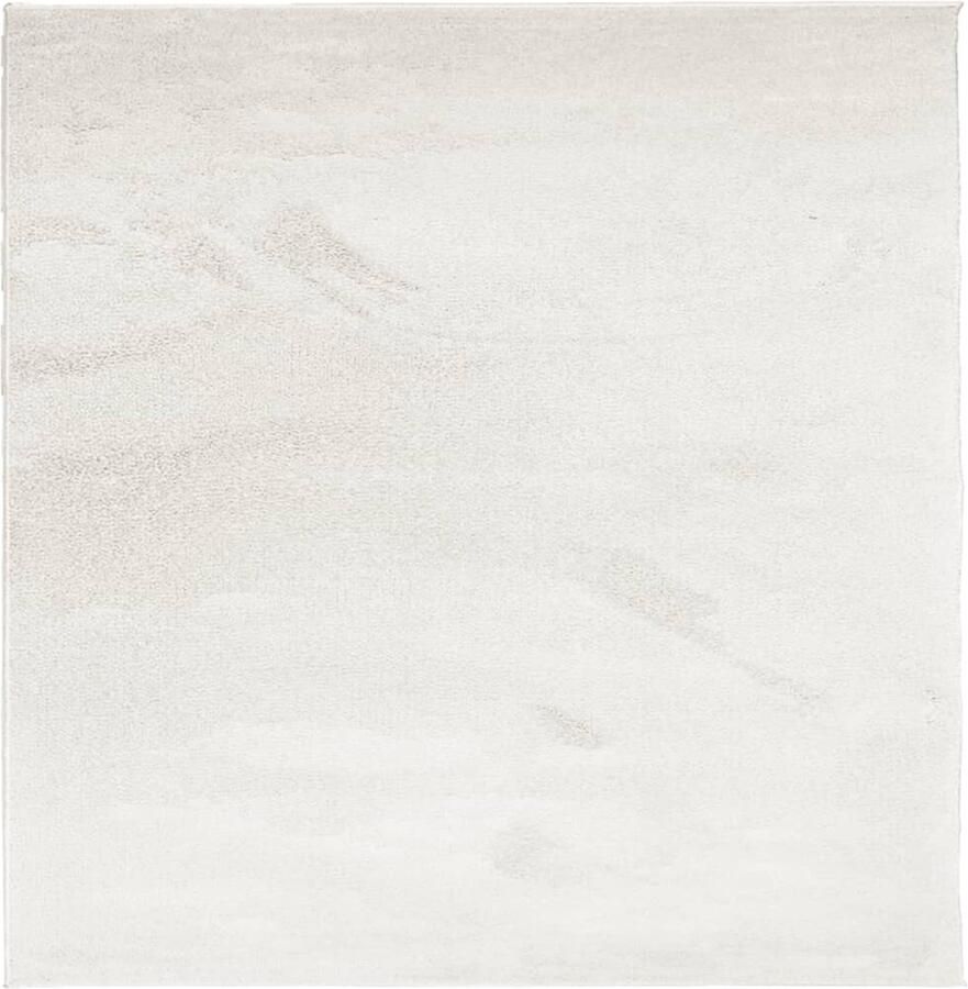 The Living Store OVIEDO Vloerkleed 120 x 120 cm Beige Polyester OEKO-TEX Getest Vloerkleed Tapijt Woonkamer Slaapkamer Gang